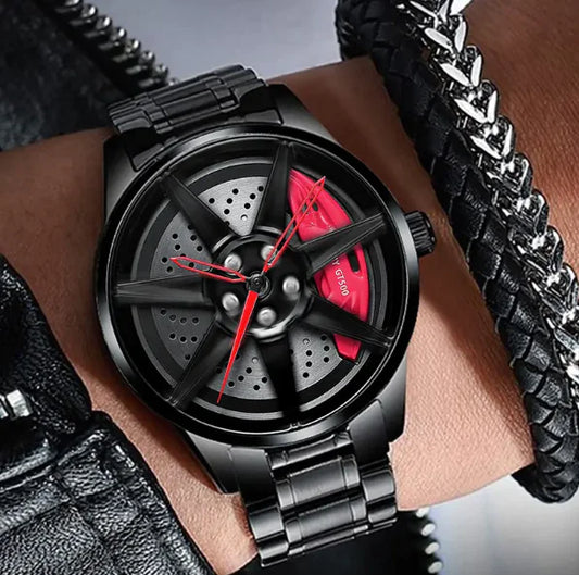 Car Wheel Hub Rim Watch – Stylish Automotive Design