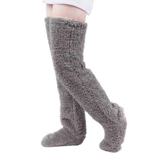 Over Knee High Fuzzy Long Socks for Warmth and Comfort
