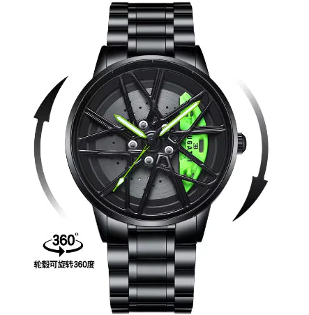 Car Wheel Hub Rim Watch – Stylish Automotive Design