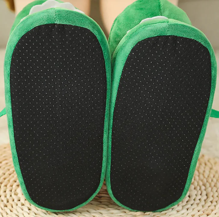 Snuggle Mouth Plush Slippers for Cozy Comfort at Home