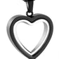 Heartfelt Remembrance: Stainless Steel Heart-Shaped Cremation Pendant
