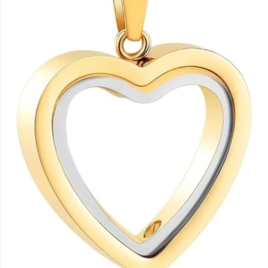 Heartfelt Remembrance: Stainless Steel Heart-Shaped Cremation Pendant
