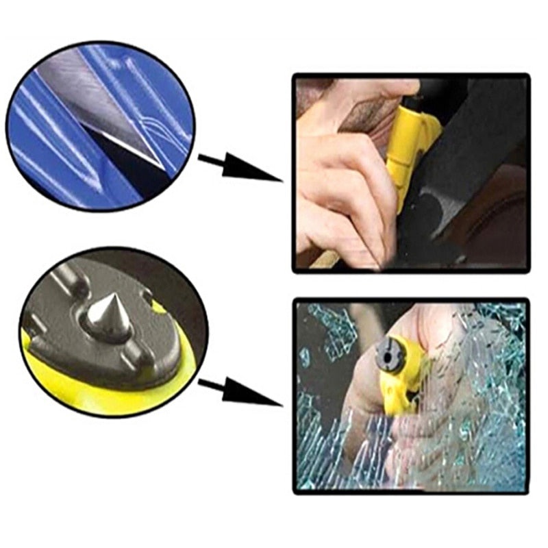 Mini Car Window Breaker Keychain Emergency Escape Tool